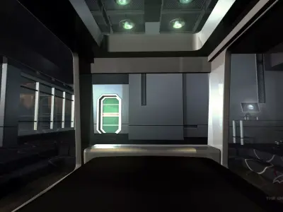 Apartment Studio Low-poly 3D model