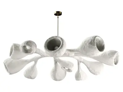 Fertility Form illuminated sculpture Low-poly 3D model