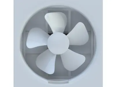 Exhaust Fan Low-poly 3D model