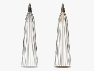 Searchlight Caraffe Floor lamp and Table lamp 3D model