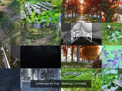 Landscape for Vray - Sketchup 3D Model Pack