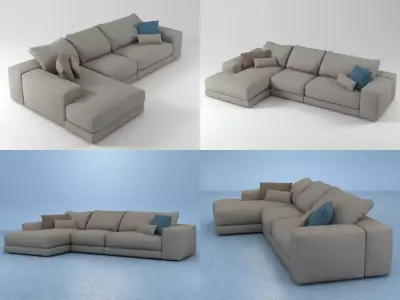 Hills sofa 6 3D model