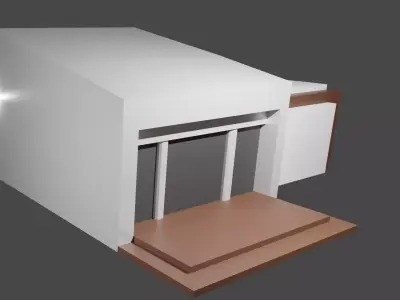 house Low-poly 3D model 45