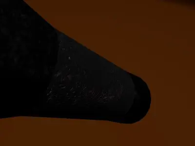 Simple Flashlight Low-poly 3D model