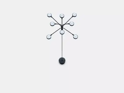 STORSLINGA LED chandelier 8 brackets 3D model
