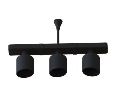 3 bar chandelier 3D print model