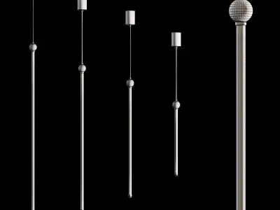 Lampatron Divert led pendant lights set 3D model