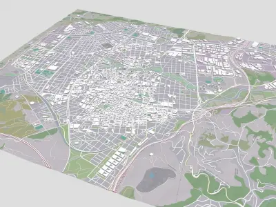 Cityscape  Terrassa Spain 3D model