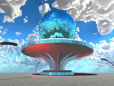 Sci-Fi Building 8 3D model