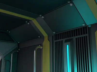 Sci Fi Corridor 3D model