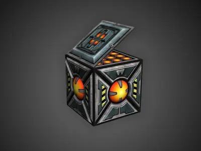Low Poly Sci-Fi Assets Low-poly 3D model
