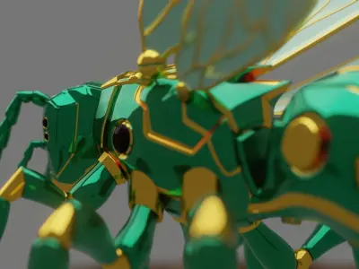 Robot wasp 3D model