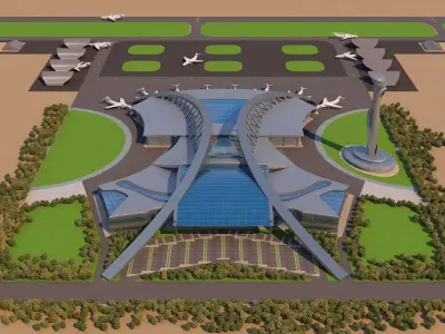 0023 - Architecture Airport - 2021 - 05 3D model