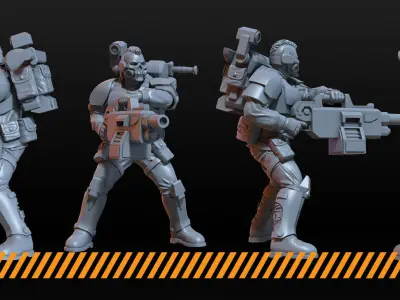 Elite Guards 3D print model