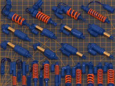 Mech Warrior Hard Surface Kitbash 13 of 20 3D model