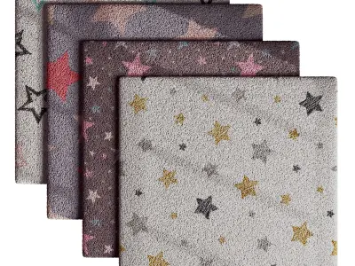 Kids Carpet Set 28 3D model