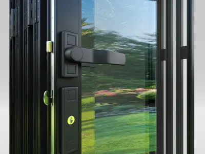 Bi folding doors 3D model