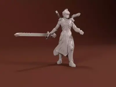 28mm Sci-Fi Knight 3D print model