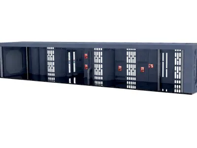 Set 7b - Death Star Hallway 2 1-12 scale Blackseries 3D Model Pack