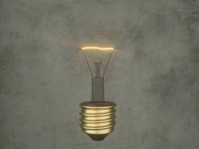 3d Lamp light bulb 3D model