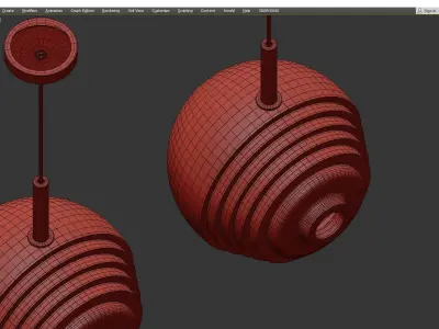 Dark and Bright Star Bomma Low-poly 3D model