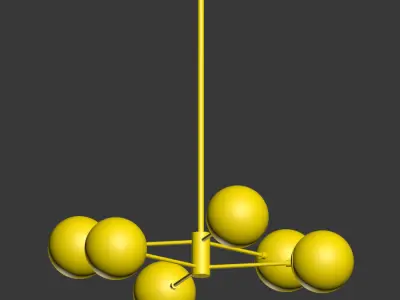 Bellago 6 Light Chandelier Allmodern 3D model