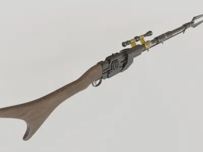 Star Wars The Mandalorian - Amban Phase-Pulse Blaster 3D model