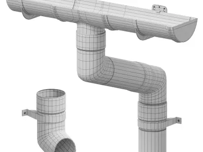 Gutter system 1 3D model