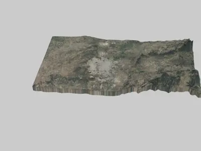 Aguascalientes City Low-poly 3D model
