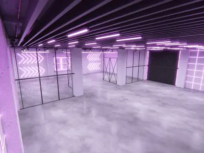 Neon Urban Room 2 3D model