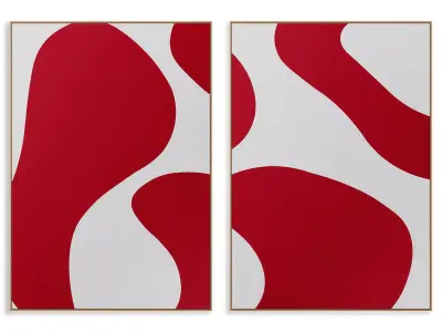 Abstract Painting Frame set 3D model 507