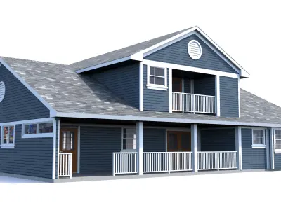 House-003 Low Poly 3D model