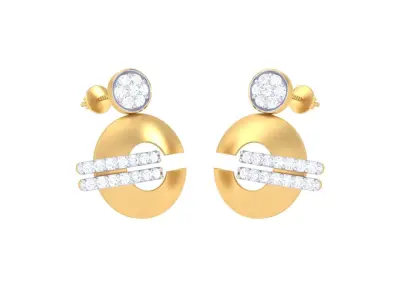 GemStone Diamond Light weight earring 40 3D print model