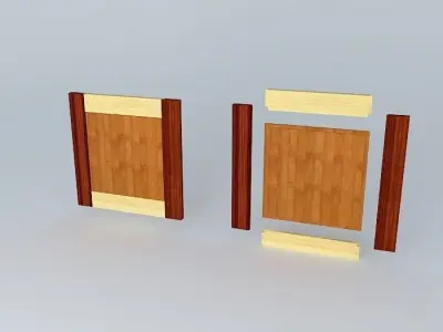Raised Panel Door Frame Free 3D model