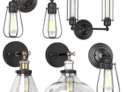 WALL LIGHTING SET 2 3D model