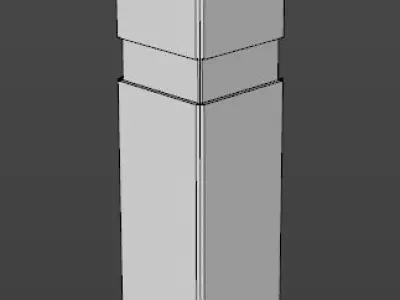 Road pole Free 3D model