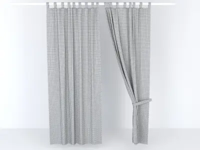 Double sided tape curtains 3D model
