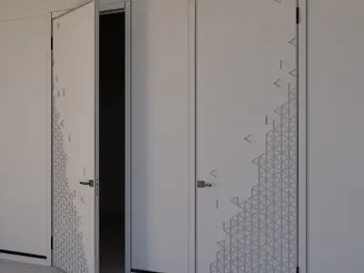 Unusual doors 3D model