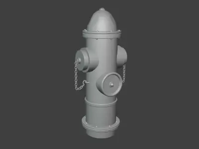 Fire hydrant 3D model 35