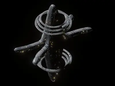 Alien Spacebase 3D model