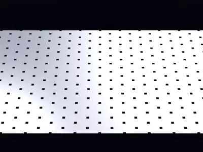 Perforated panel with 5 percent opening 25O135 3D model