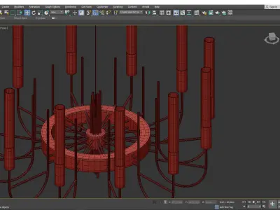 GALA II SUSPENSION Low-poly 3D model