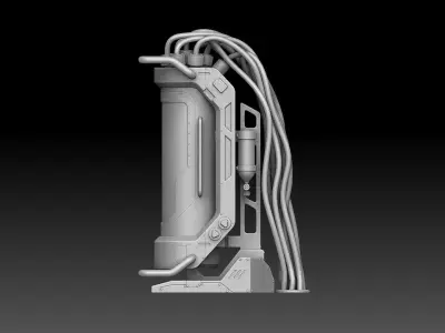 Sci Fi Container Printable 3D print model