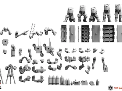 Feudal Guard - Upgrade Pack 3 3D print model