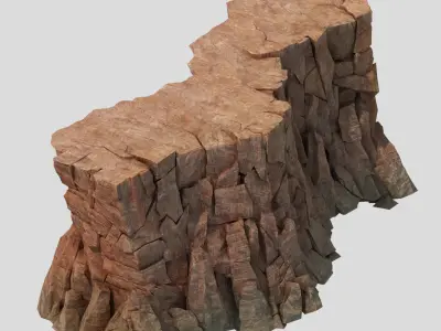 Sennard - Cliffs 04 3D model