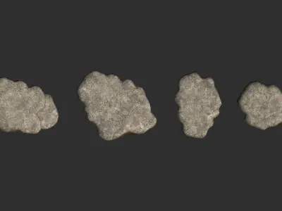 Cave Platform 2 - Light Low-poly 3D model