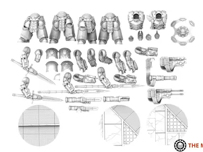 Obsidian Guard - Djinni - Base Kit 3D print model