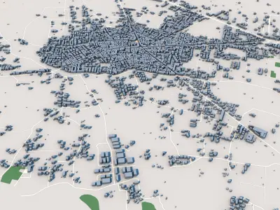 Giugliano in Campania City Italy 3D model