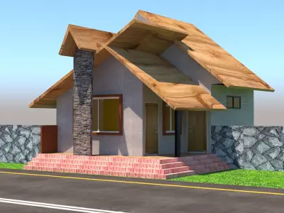 cottage or Farm House Elevation 3D model