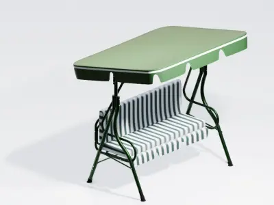 garden swing 3D model